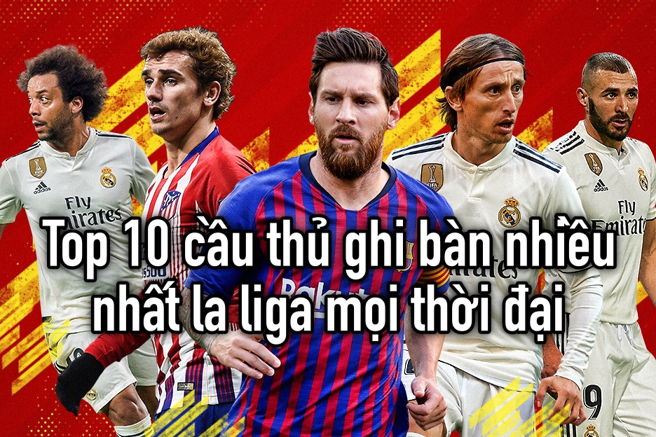 Top 5 cầu thủ ghi bàn nhiều nhất La Liga mọi thời đại